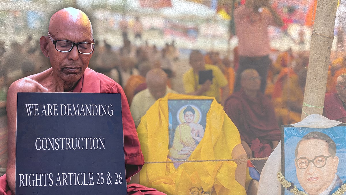 For over a month, nearly 100 Buddhist monks have maintained a continuous presence at Domuhan Road.