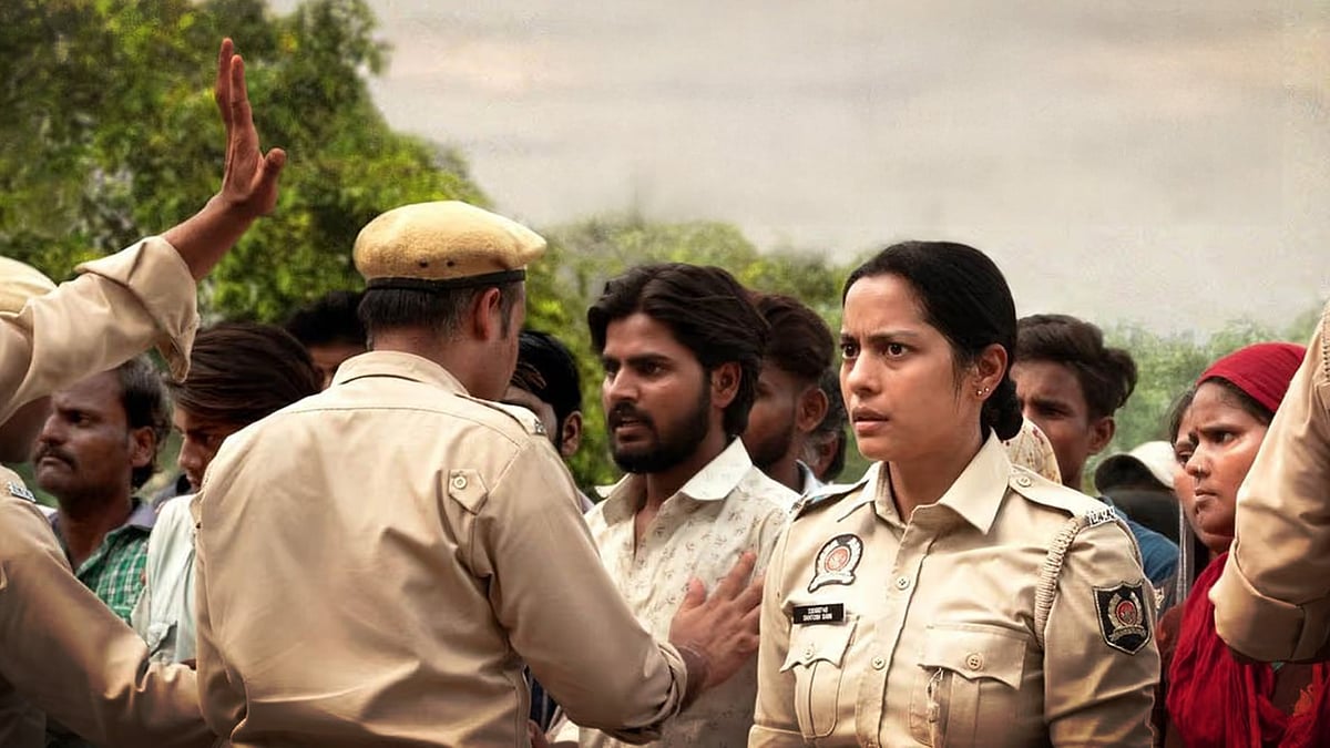 A still from the film Santosh.