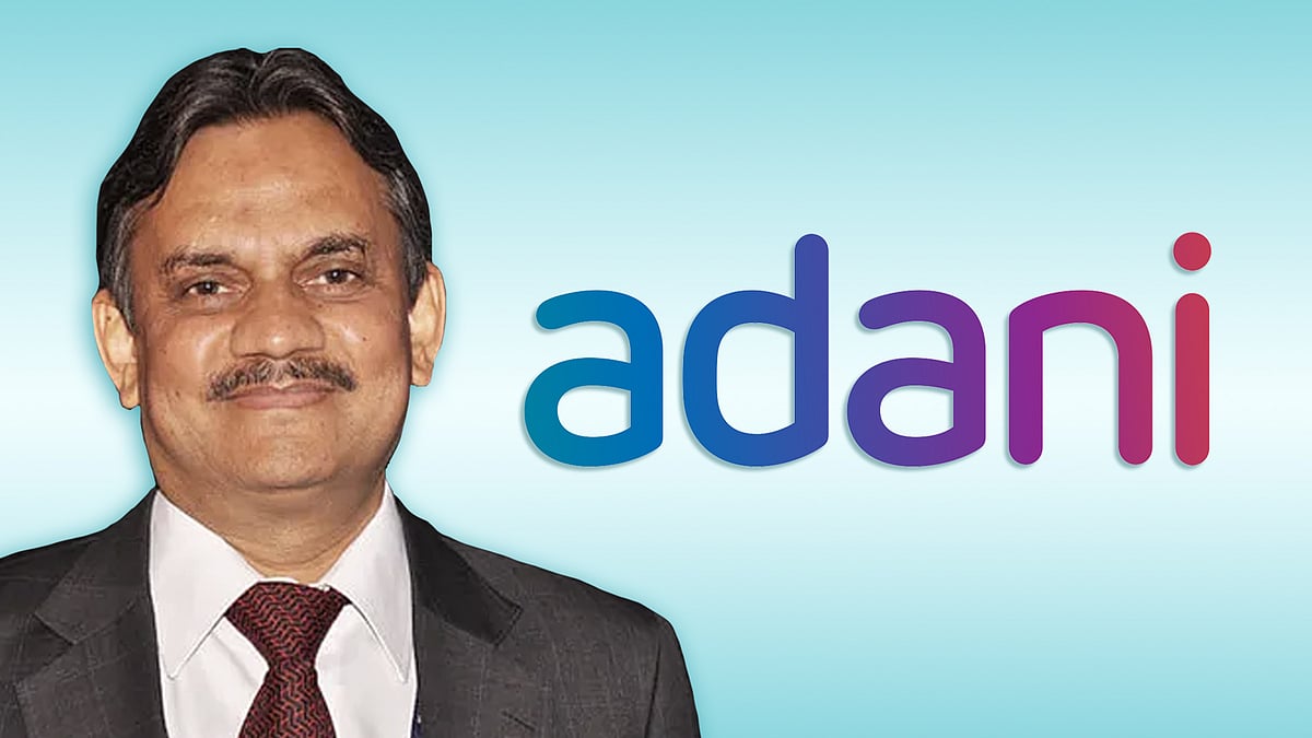 संजय पुगलिया और अडाणी समूह का लोगो