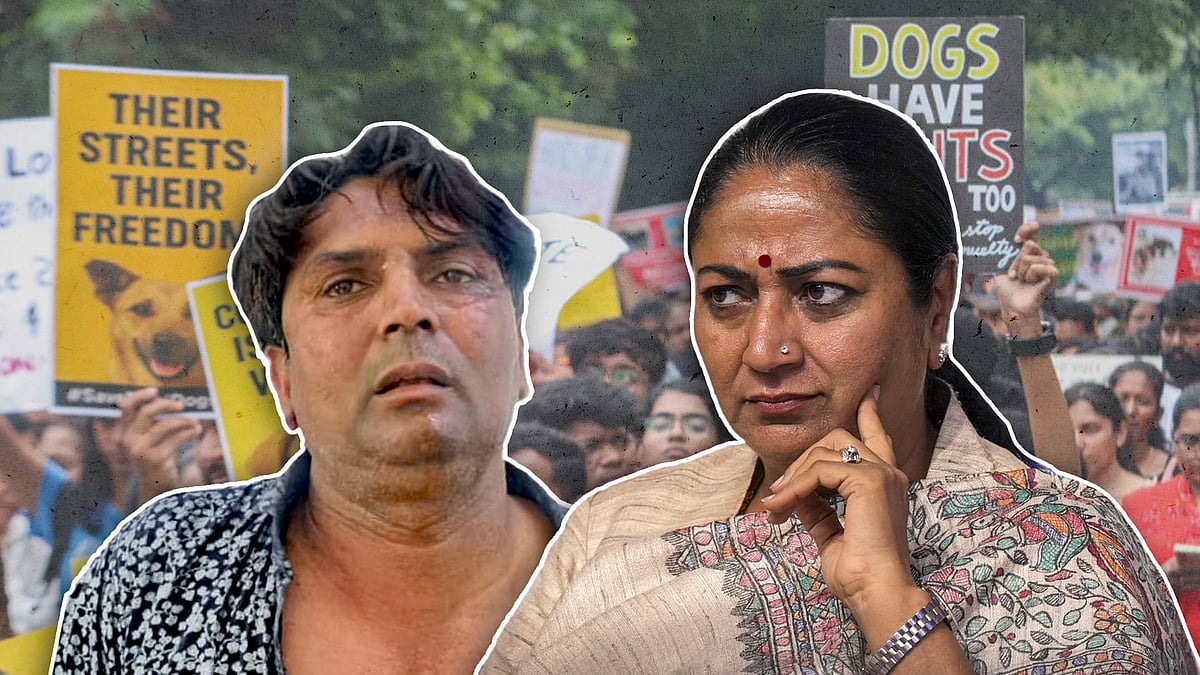 दिल्ली की मुख्यमंत्री रेखा गुप्ता और हमलावर शख्स की तस्वीर. 