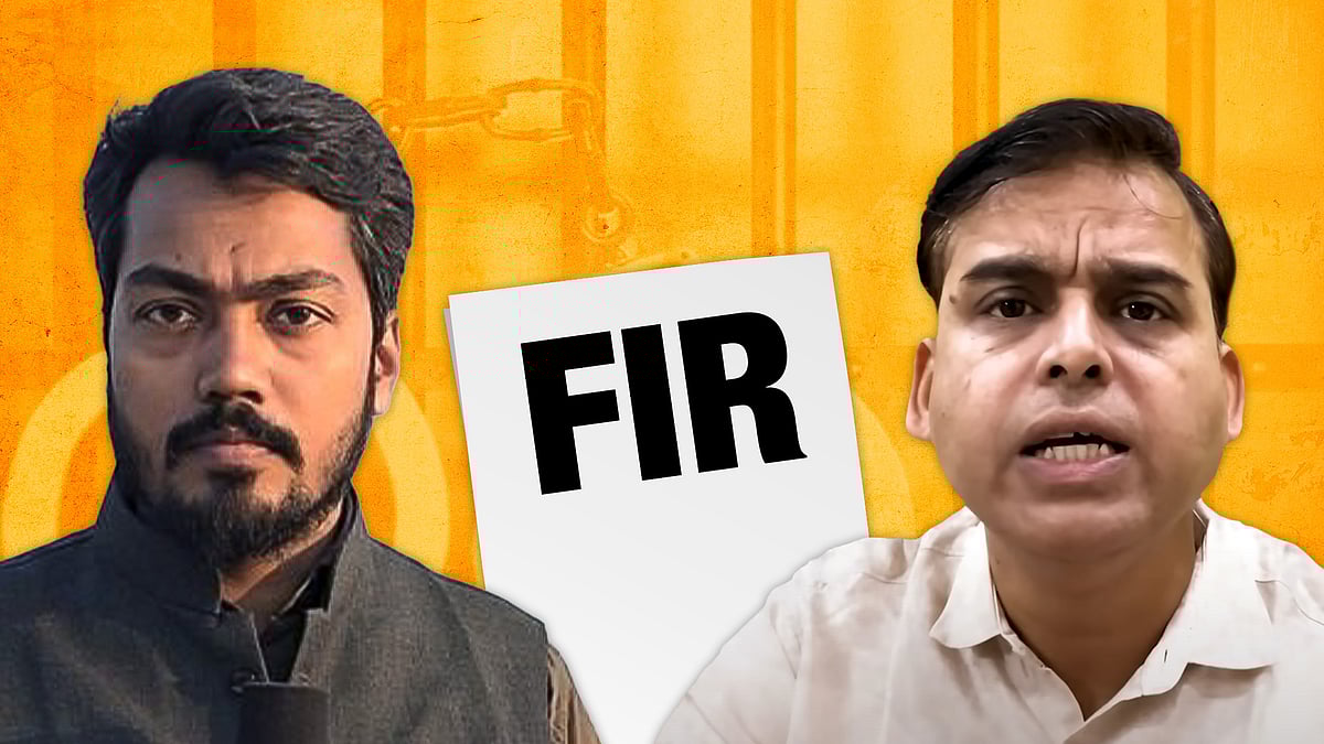 पत्रकार विकास श्रीवास्तव और अभिषेक उपाध्याय