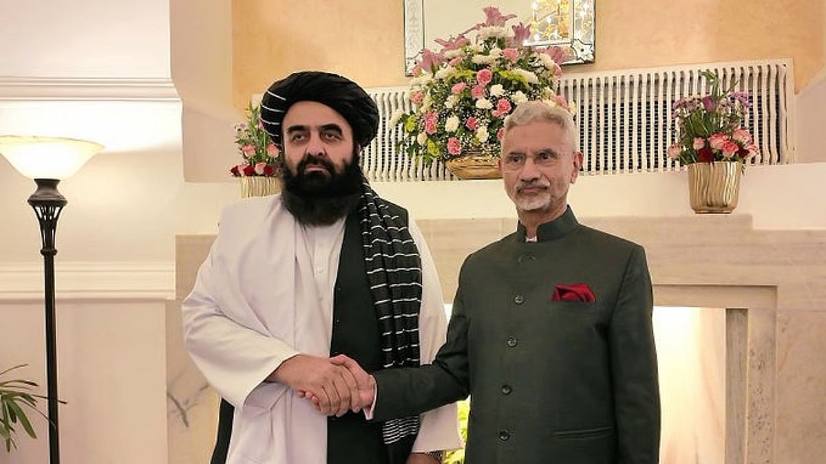 Amir Khan Muttaqi with S Jaishankar