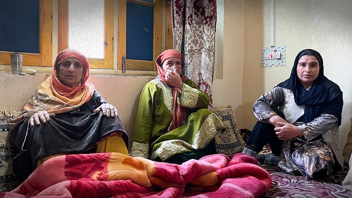 At Muzammil Shakeel Ganie's home in Pulwama.