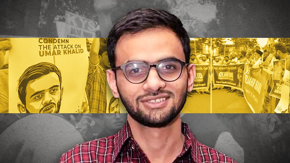 उमर खालिद का कटआउट