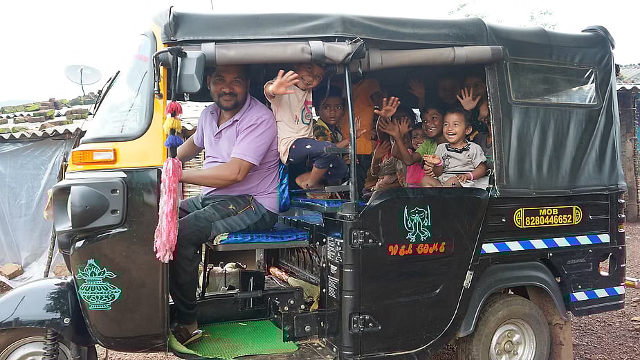 Sitram Naik is among the more successful migrant workers in the block, converting his earnings to buying an autorickshaw and grocery store.