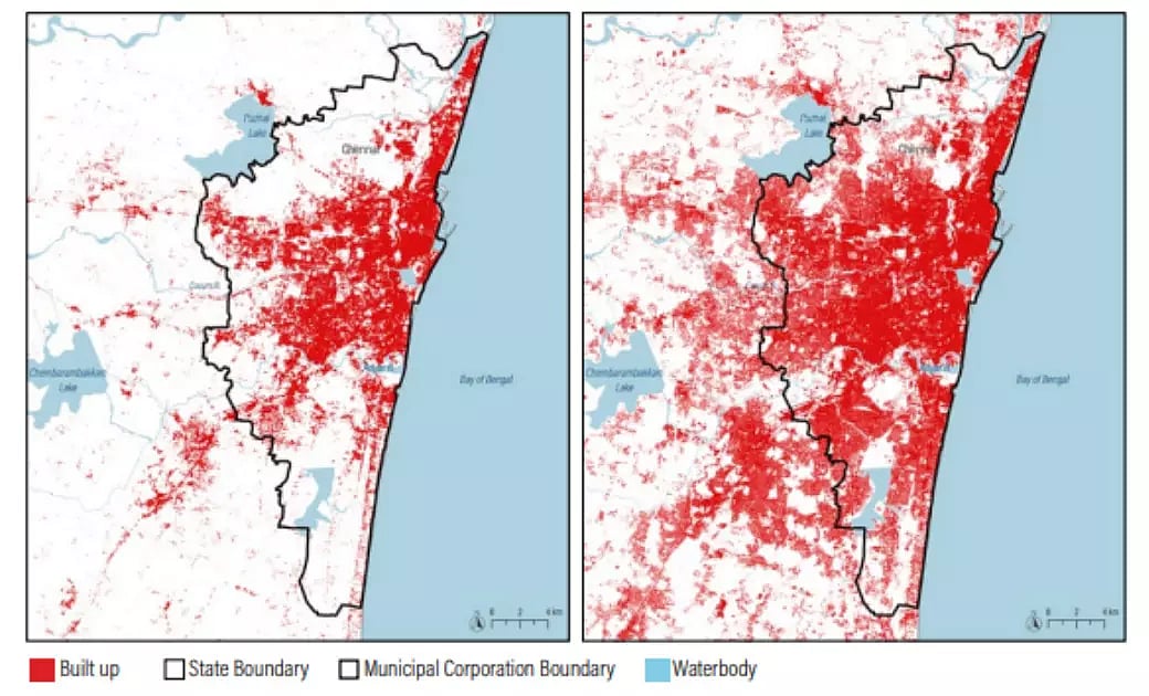 Urban growth in Chennai
