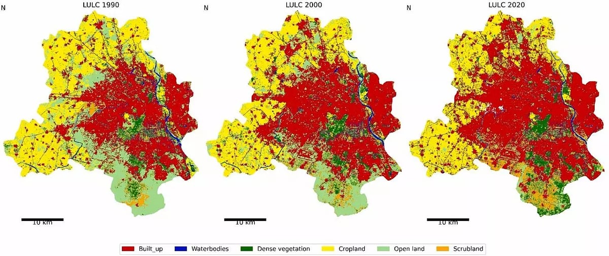 Land use change in Delhi