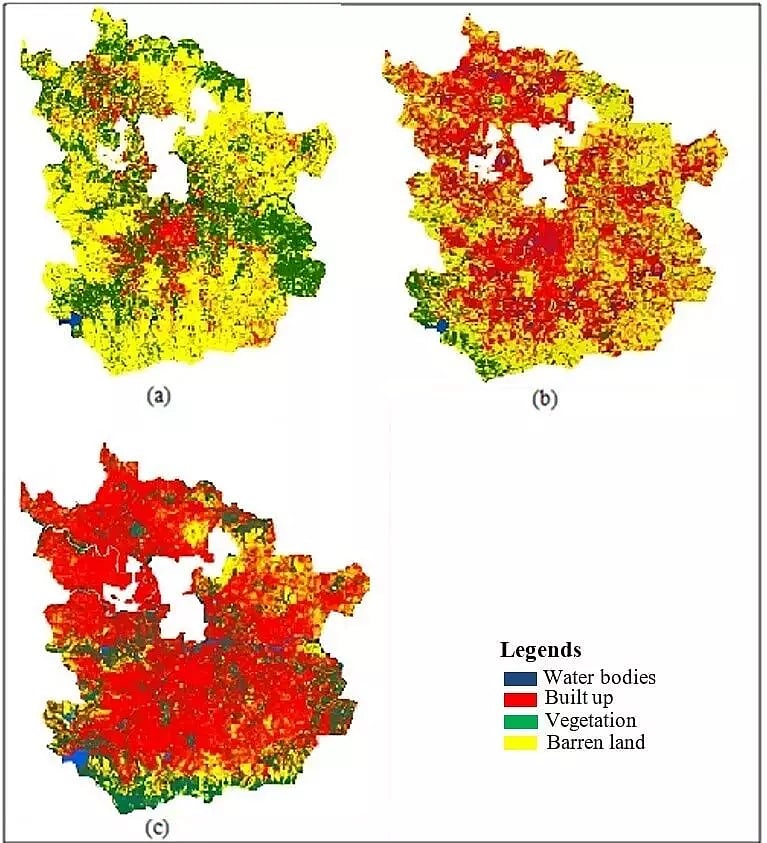 Land use changes in Pune 