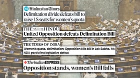 Major dailies misrepresent the Delimitation bill defeat as a setback for women’s reservation