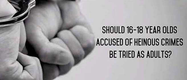 Knock Knock Should juveniles be tried as adults for heinous crimes?