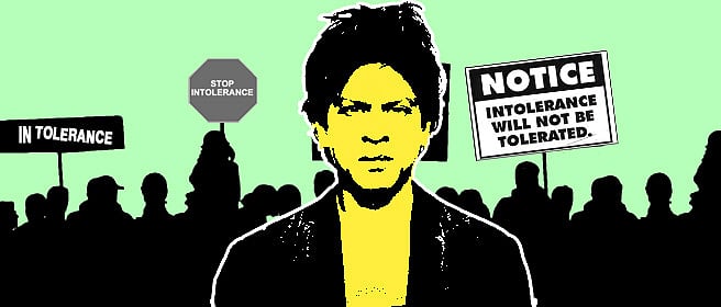 Shah Rukh Khan and a rail gadi named intolerance