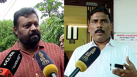 കേന്ദ്ര മന്ത്രി സുരേഷ് ഗോപി, മാടക്കത്തറ പഞ്ചായത്ത് വൈസ് പ്രസിഡന്റ് സണ്ണി ചെന്നിക്കര 