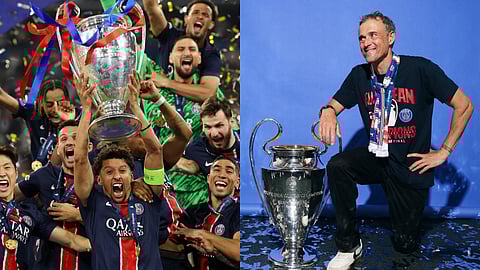 പന്ത്രണ്ടാം മിനിറ്റിൽ അഷ്‌റഫ് ഹക്കിമിയിലൂടെ പിഎസ്‌ജിയുടെ മുന്നേറ്റം.