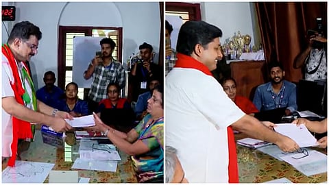 PV Anvar and M. Swaraj submitted nomination for Nilambur Election