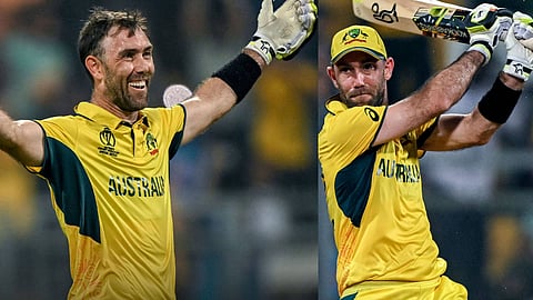 Australian All Rounder Glenn Maxwell 200 runs celebration