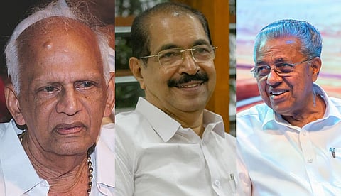 Thennala Balakrishnappillai, Sunny Joseph, Pinarayi Vijayan 