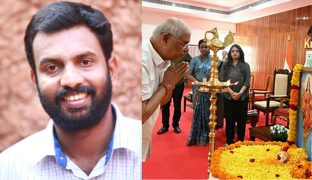 P Santhosh Kumar, Governor Rajendra Arlekkar