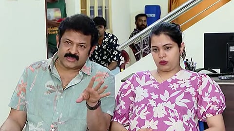 Actor and BJP leader Krishna Kumar with Daughter Diya Krishna