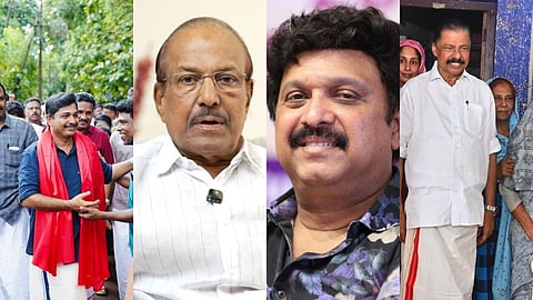 എം. സ്വരാജ്, പി.കെ. കുഞ്ഞാലിക്കുട്ടി, കെ.ബി. ഗണേഷ് കുമാർ, എം. വി. ഗോവിന്ദൻ