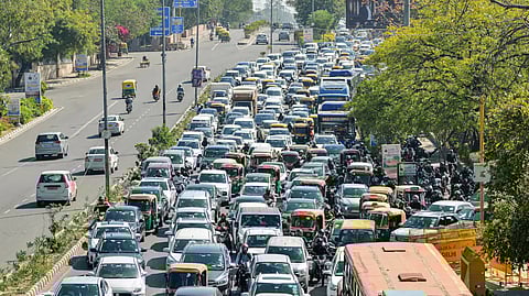 Traffic in Delhi 