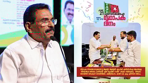 ആന്റോ ആന്റണി എംപിക്ക് മധുരം നല്‍കുന്ന എസ്‍ഡിപിഐ പ്രവർത്തകർ