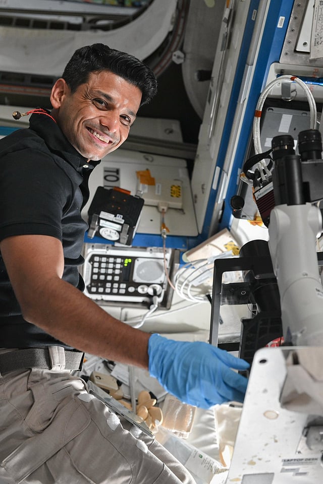 Shubhanshu Shukla in ISS