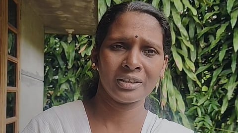 Bindu says she is happy that a case has been filed against the house owner on fake necklace theft case against Dalit woman