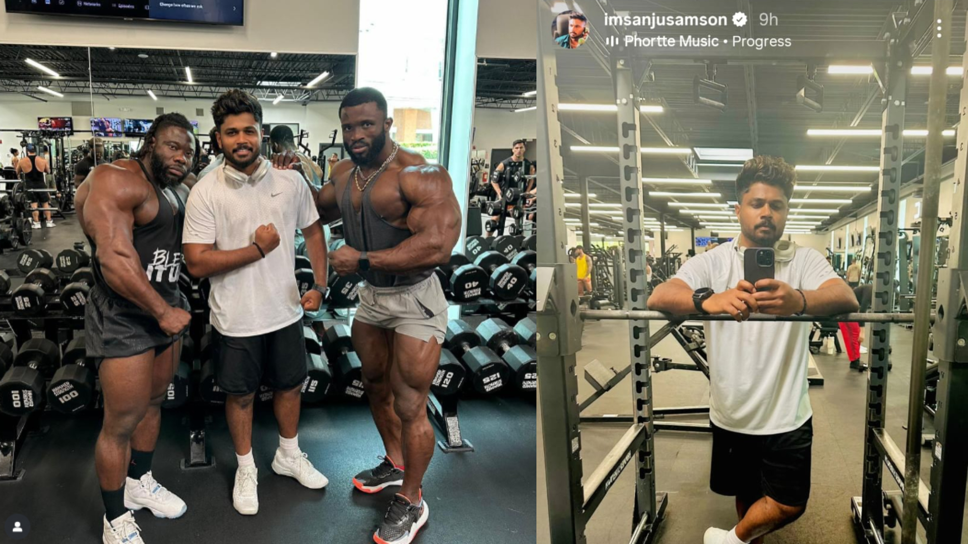 Sanju Samson with NDO Champ aNd Elie Champion