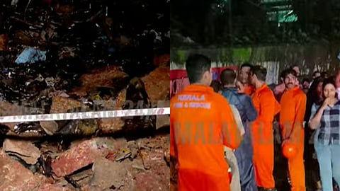 കോഴിക്കോട് മെഡിക്കൽ കോളേജിൽ മതിൽ ഇടിഞ്ഞ് വീണതിൻ്റെ ദൃശ്യങ്ങൾ