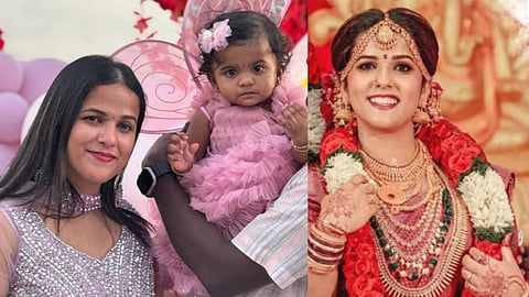 മരിച്ച വിപഞ്ചികയും, മകൾ വൈഭവിയും
