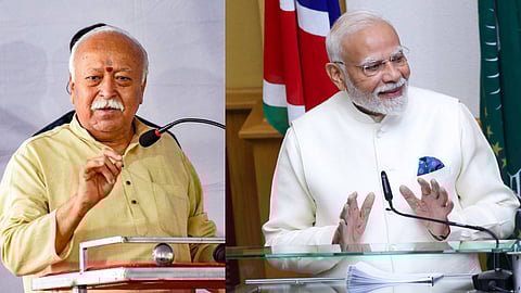 Narendra Modi, Mohan Mohan Bhagwat, RSS, BJP

