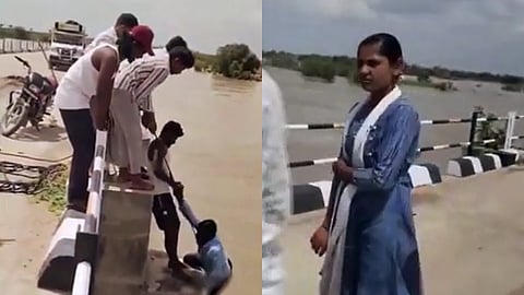 സെൽഫി എടുക്കുന്നതിനിടെ ഭർത്താവിനെ പാലത്തില്‍ നിന്നും തള്ളിയിട്ട് ഭാര്യ