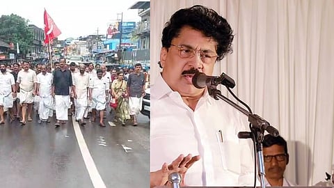 മണ്ണാര്‍ക്കാട് സിപിഐഎം പ്രകടനം