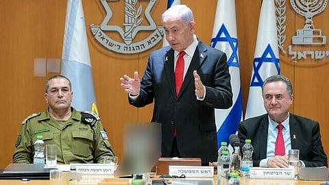 Prime Minister Benjamin Netanyahu meeting with the IDF General Staff Forum