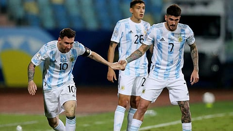 Rodrigo De Paul and Lionel Messi, Argentina Football