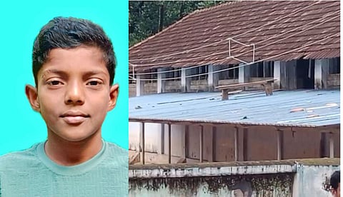 മരിച്ച വിദ്യാർഥി മിഥുൻ, സ്കൂൾ കെട്ടിടം