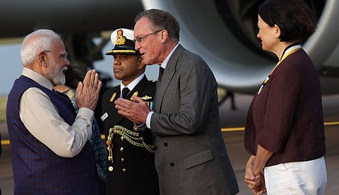 പ്രധാനമന്ത്രി നരേന്ദ്ര മോദി യുകെയിൽ