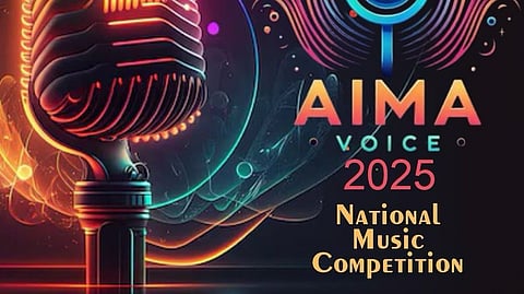 മലയാളി ഗായകർക്കായി ഓള്‍ ഇൻഡ്യ മലയാളി അസോസിയേഷൻ (എയ്മ) സംഘടിപ്പിക്കുന്ന ദേശീയ മലയാള സംഗീത മത്സര പരിപാടി “എയ്മ വോയ്സ് 2025”  ഓഗസ്റ്റ് മുതൽ ഡിസംബർ വരെ നടക്കും. 
