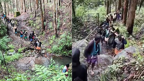 വട്ടവടയിൽ പരിക്കേറ്റ ആദിവാസി സ്ത്രീയെ ആശുപത്രിയിലെത്തിച്ചത് അഞ്ച് കിലോമീറ്റർ ചുമന്ന്