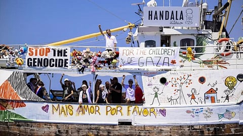 ഗാസയിലേക്ക് പുറപ്പെട്ട ഹന്‍ദല ബോട്ട്