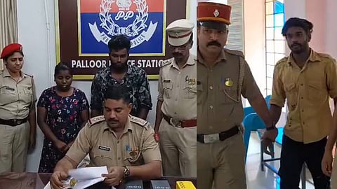 അറസ്റ്റിലായ ഷൈന, ദിലീപ്, ദിനേശ് 