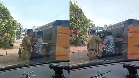 വാഹനപരിശോധനയ്ക്കിടെ ജീപ്പ് ഡ്രൈവറെ മർദിച്ച പൊലീസ് ഉദ്യോഗസ്ഥന് സ്ഥലംമാറ്റം