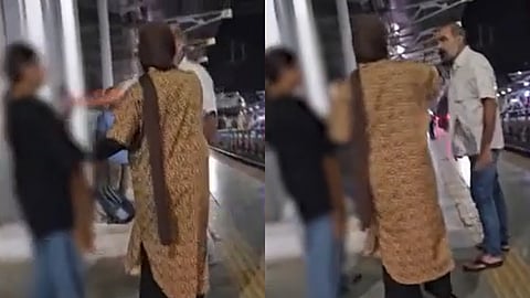 പാലക്കാട് റെയിൽവേ സ്റ്റേഷനിൽ സ്ത്രീകളെ മർദിച്ച് 48കാരൻ