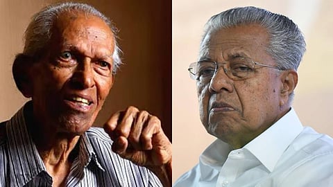 എം.കെ. സാനു, പിണറായി വിജയൻ
