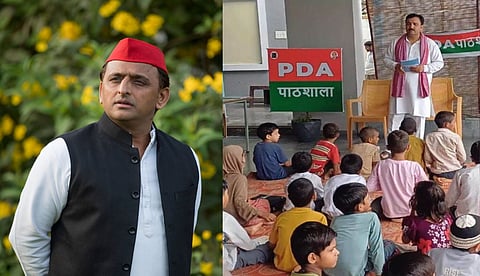 ''എ ഫോര്‍ അഖിലേഷ്, ബി ഫോര്‍....'; കുട്ടികളെ പഠിപ്പിച്ച ആല്‍ഫബറ്റ്‌സില്‍ വിവാദം; യുപിയില്‍ എസ്പി നേതാവിനെതിരെ കേസ്