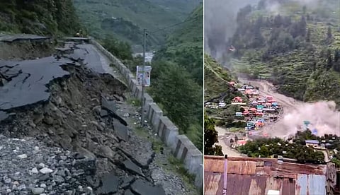 ഉത്തരാഖണ്ഡില്‍ മേഘവിസ്‌ഫോടനമുണ്ടായ ഗ്രാമത്തിന് സമീപം വീണ്ടും മണ്ണിടിച്ചില്‍; ഗതാഗതം സ്തംഭിച്ചു