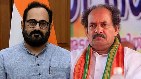 രാജീവ് ചന്ദ്രശേഖർ, സി.കെ. പത്മനാഭൻ