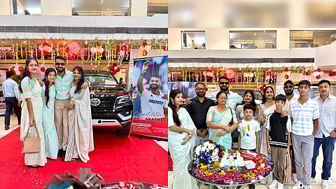 ആകാശ് ദീപ് പുതിയ ഫോർച്യൂണറിനൊപ്പം