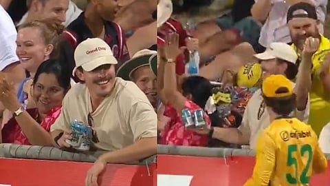 Commentator surprised by spectator's one handed catch on Tim David's six in AUS vs SA 1st t20 match