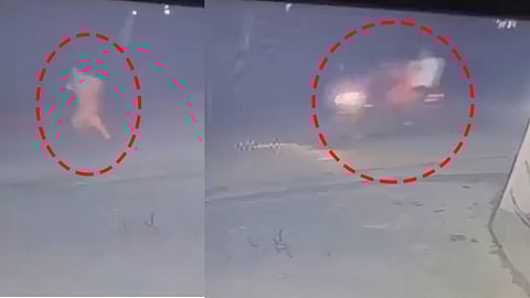 പ്രതികൾ പെൺകുട്ടിയെ പിന്തുടരുന്നതിൻ്റെ സിസിടിവി ദൃശ്യങ്ങൾ